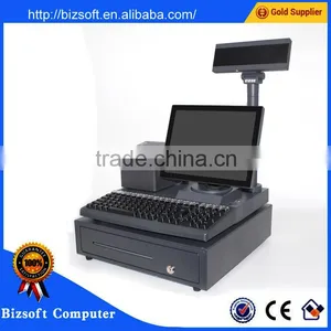 Bizsoft DZ-D280 12'inch All in One Programmable Pos Terminal With Printer and Cash Drawer thumbnail-1