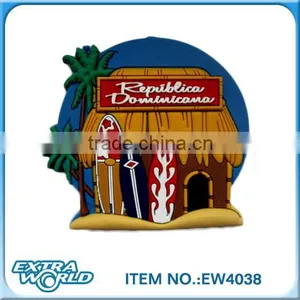 Dominican Republic Soft Pvc Giveaway Fridge Magnet thumbnail-1