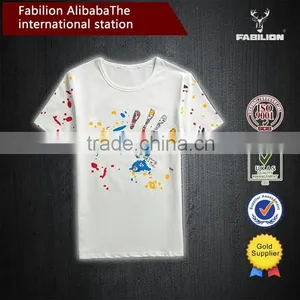 The New Summer 2015 Men's Graffiti Short Sleeve T-shirt for Cheap t Shirt Wholesale thumbnail-2