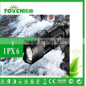 Super Waterproof Mini Led Flashlight Cre e Q5 Fouce Zoomable Mini Pocket Led Lamp 1*14500/AA Battary for Outdoor Hiking thumbnail-2