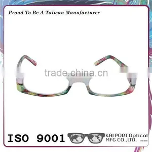 Silver Pattern Combination and Sparkling Crystal Coating Eyeglass Frames thumbnail-3