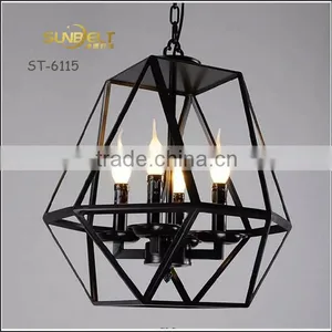 ST-6115-4 Sunbelt Iron Lamp,Iron Pendant Lamp,iron Candle Pendant Lamp.Iron Cage Pendant Lamp, Iron Modern Lamps. thumbnail-6