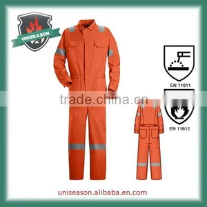 Safety Orange fr Cotton Coveralls thumbnail-1