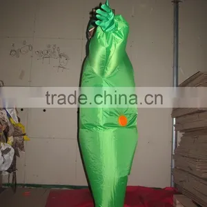 DJ-CO-116 Inflatable Suit Funny Colorful Halloween Costume Green Jumpsuit thumbnail-2