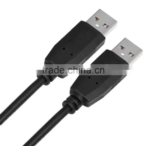 6 Foot Black USB 2.0 High Speed A Male To A Male Cable thumbnail-2