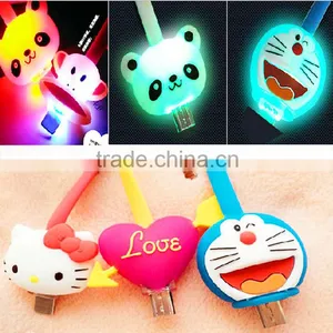 Fast Charging Led Usb Charger Cable for Iphone and for Samsung Usb 2.0 Cable thumbnail-1