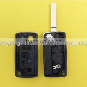 Folding Flip Remote Key Shell Case Fob 3 Button for Peugeot 307 With Battery Place thumbnail-5
