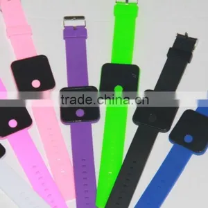 Hot Classical Lady Women Mirror Face LED Date Sport Rubber Digital Factory Direct Fashion Wrist Watch thumbnail-4