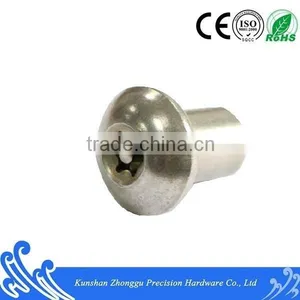 The Plum Blossom In Anti-Theft Screw Carton Steel Zinc Yellow M5 thumbnail-1