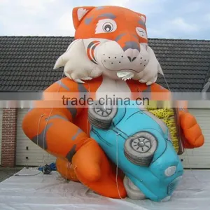 Advertising Car Pvc Giant Inflatable Cartoon Tiger thumbnail-1