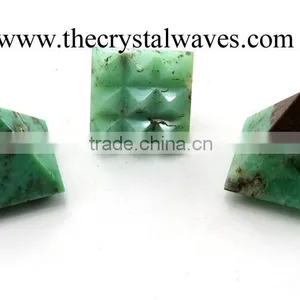 Chrysoprase Lemurian Master Pyramid thumbnail-1