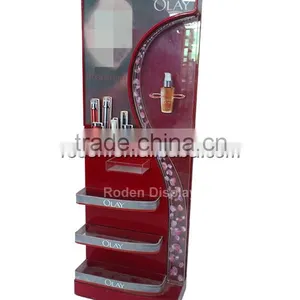Clear Acrylic Beauty Case Cosmetic Showcase Cosmetic Floor Standing Display Quality Choice thumbnail-1