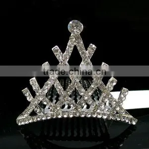 Rhinestone Tiaras Combs thumbnail-1