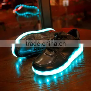 2016 Hot Chaussure Led Novelty New Unise Luminous Shoes Men & Women Fashion USB Recharge Shuffle Girl Elena in Youtube LED Shoes thumbnail-2