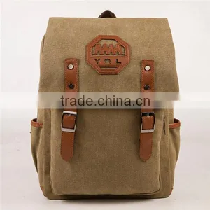 Men Hasp Big Capacity Teenage School Bags Boy Canvas Travel Backpack Bag Supplier's Choice thumbnail-3