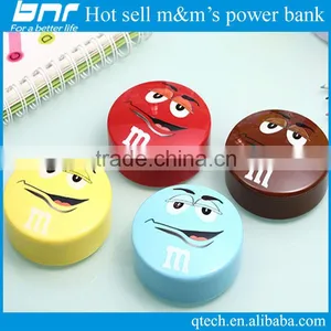 2015 New Creative M&Ms Cholcolate Beans Mobile Power Female Portable Power Bank Best Gift Usb Charger thumbnail-1