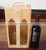 High-class Customized Wooden Red Wine Box With Handle thumbnail-2
