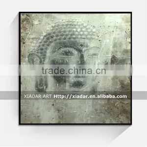 Wall Art Decor 3d Buddha Face Oil Painting on Canvas Shu124 thumbnail-1
