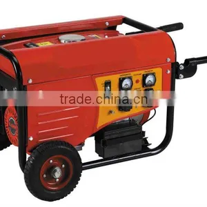 New Type ENGINE168F2.5kw Press Type Electric Start-up Gasoline Generator With Wheel thumbnail-1