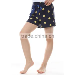 2016 High Quality Wholesale Cotton Girl's Boutique Gold Dot Shorts Pants thumbnail-4