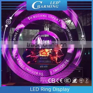 Led 3d Ring Video Display Cabinet Good for Wedding Stage Lighting as Backdrop in 2015 thumbnail-2