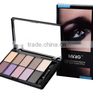 MYG 10 Colors Eyeshadow Palette Smoky Eyes Makeup Matte Eyeshadow Palette thumbnail-2