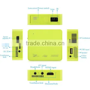 2016 Hottest UC50 Mini DLP Projector HD 1080P 800Lumens 854*480 Mini LED Projector thumbnail-3