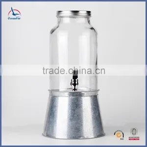 Sealing Drink Dispenser Glass High Quality Glass Beverage Dispenser thumbnail-1