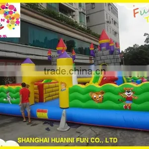 Inflatable Jump Castle/ Inflatable Air Bouncer Trampoline With Slide thumbnail-1