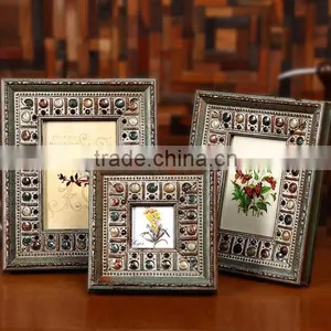 Premium Quality Classic Decorative Archaistic Wooden Picture Rahmen Handmade Baroque Antique Natural Solid Wood Photo Frame thumbnail-1