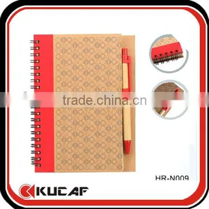 Full Color Printing Kraft Cover Spiral Bound Notebook A4 thumbnail-1