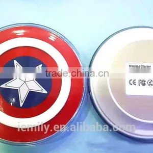 Qi Wireless Charger Fantasy UFO Shape Charging Pad With LED Lighting Wireless Charger for Samsung Galaxy a8 thumbnail-5