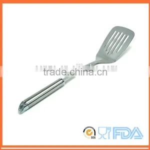 Popular High Quality Kitchen Utensils Stainless Steel Slotted Steak Turner/spatula thumbnail-1