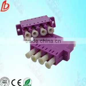 LC Quad Om4 Optical Fiber Adapter ,OM4 4 Core Fiber Optic Adapter thumbnail-1