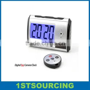 HD Video DVR Digital Alarm Clock Nanny Camera Recorder Motion Detector DV Black thumbnail-1