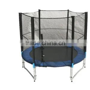 8FT Round Trampoline With Safety Net thumbnail-1