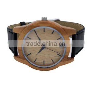 2016 Hot Sale Top Quality Carbonized Bamboo Wood Dial Watch Trade Assurance thumbnail-5