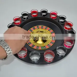 Shot Glass Roulette Drinking Game Set , Russian Turntable Wine Set , Holiday Drinking Game thumbnail-3