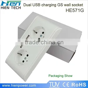 China Manufacture Usb Wall Socket Europe Wall Outlet Socket eu thumbnail-6