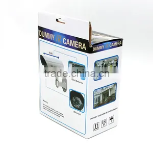 Security CCTV False Outdoor CCD Camera Red LED Light Bullet Dummy Camera thumbnail-5