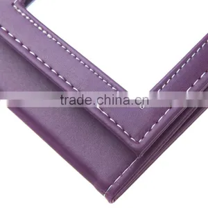 Fashion Portable Foldable Leather Mirror Women Beauty Make up Mirror Cosmetic Mirror thumbnail-6