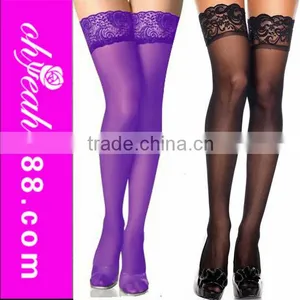 Beautiful Pattern Nylon Fabric High Quality Fashion Thigh High Stockings for Sexy Girls thumbnail-1