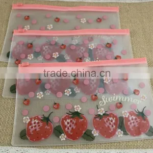 Cute Logo Pen Bag PVC Material With Zipper for Kids thumbnail-1