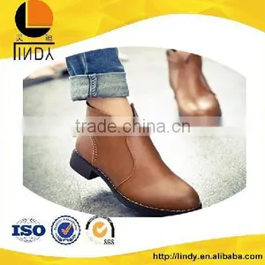 New Trend Leather Martin Boots Females Shoes thumbnail-1