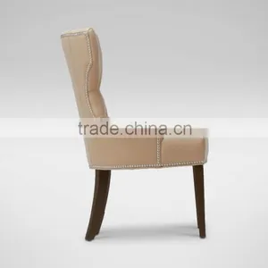 T-shape Wingback Diamond Tufting PU Leather Dining Chair thumbnail-3
