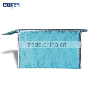 Standup Clear Pvc Zipper Bag With Mesh Lining thumbnail-1
