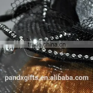 Glitter Skull Lace Net Headband thumbnail-3