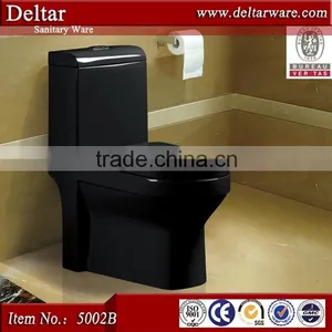 Black Color Ceramic Siphonic Toilet, Malaysia Siphonic Toilet thumbnail-1