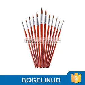 A0018E Round Nylon Brush Pain Brush Se 12-pc thumbnail-1