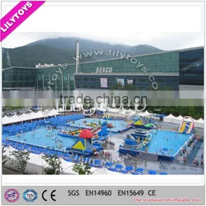 Giant Water Park Inflatable Commercial Water Park, Costumized Giant Water Park , Water Games Playground thumbnail-4